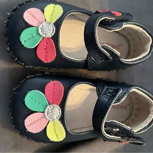 Pediped Floral Leather Shoe